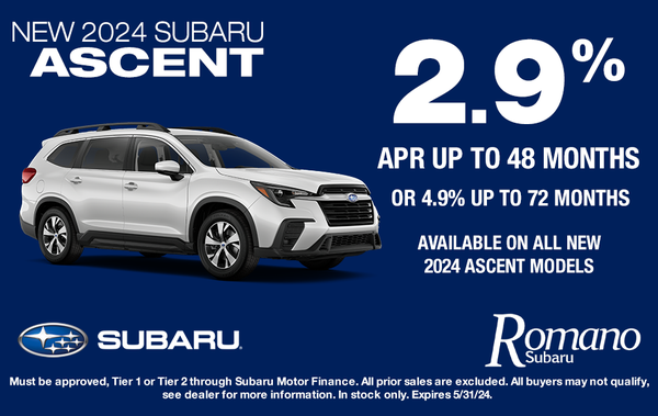 Special APR on New 2024 Subaru Ascents
