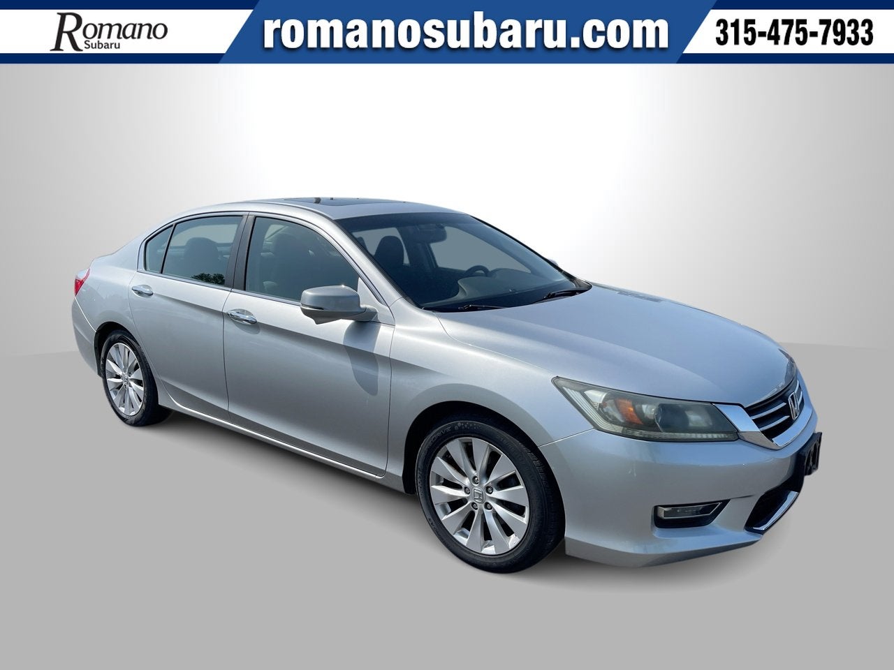 2013 Honda Accord Sdn EX in Silver — front three-quarter view