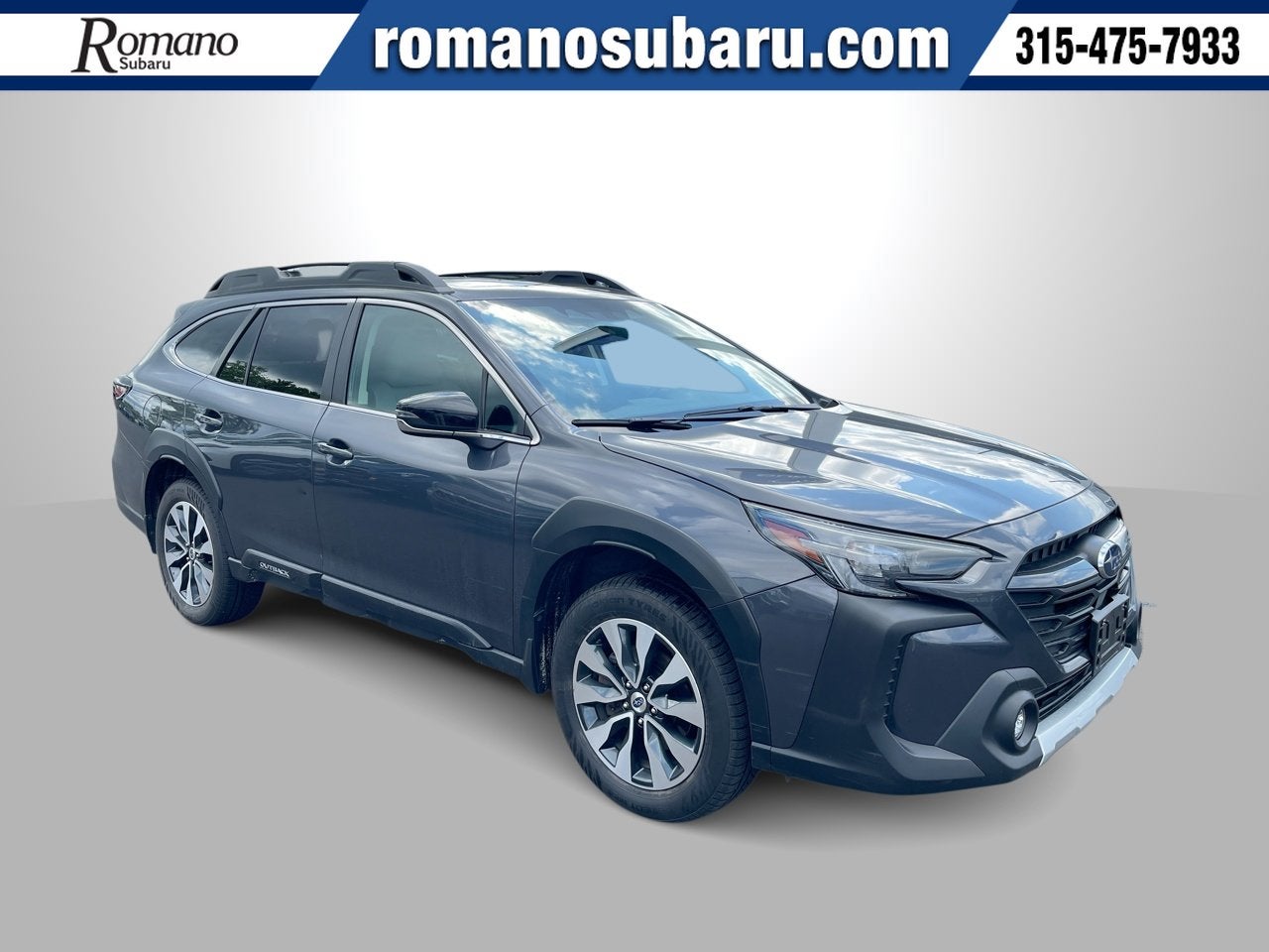 2024 Subaru Outback Limited in Magnetite Gray Metallic — front three-quarter view