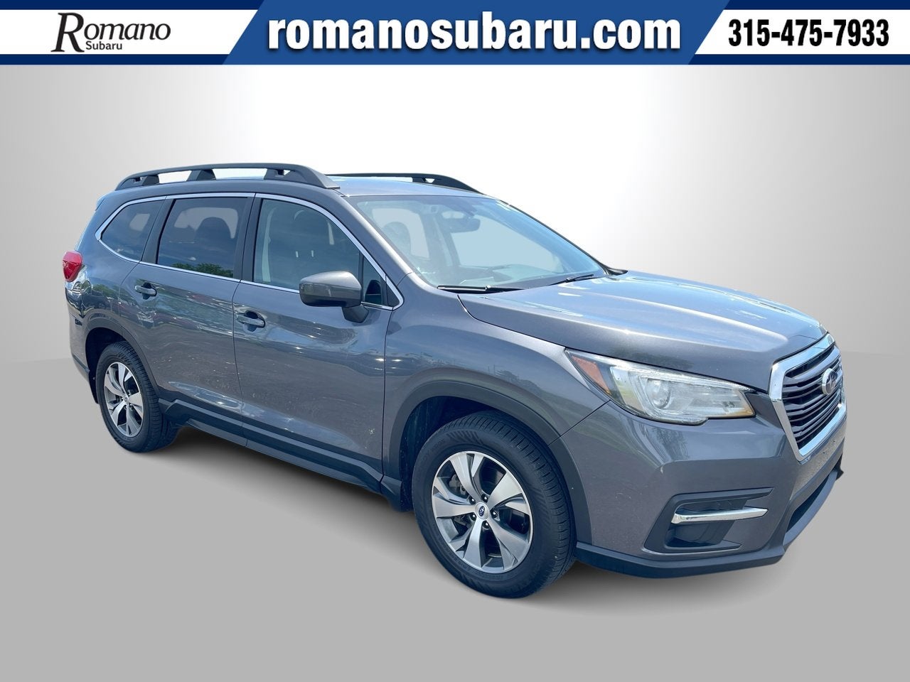 2022 Subaru Ascent Premium in Magnetite Gray Metallic — front three-quarter view