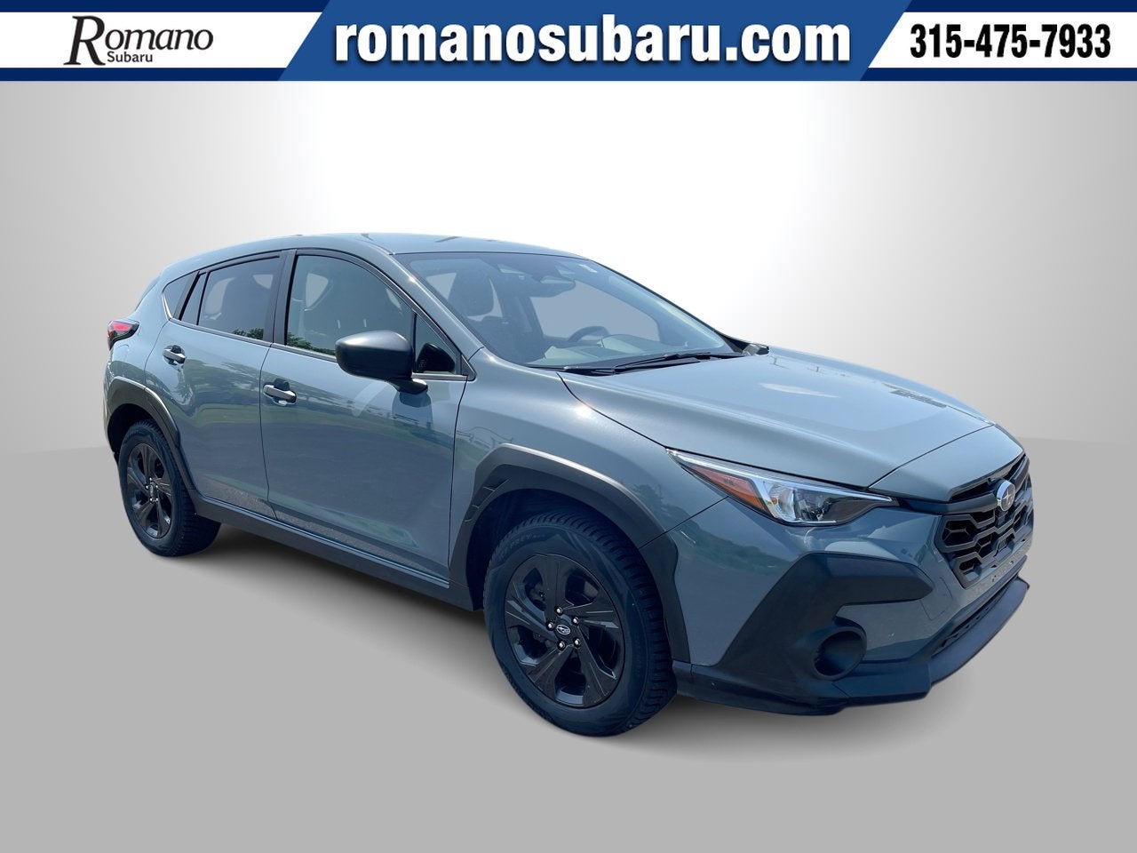 2024 Subaru Crosstrek AWD in Offshore Blue Metallic — front three-quarter view