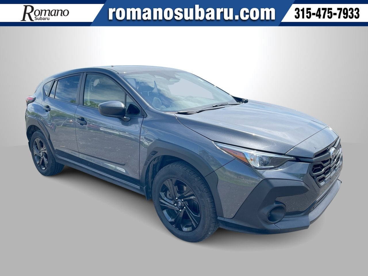 2024 Subaru Crosstrek AWD in Magnetite Gray Metallic — front three-quarter view