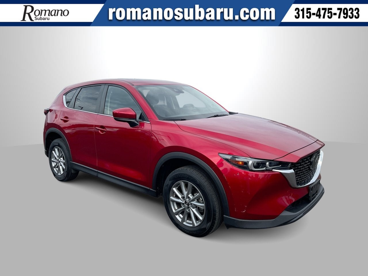 2022 Mazda Mazda CX-5 2.5 S Preferred Package in Soul Red Crystal Metallic — front three-quarter view