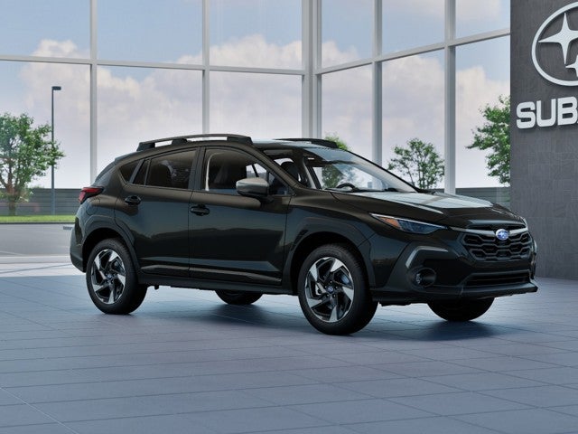 2026 Subaru CROSSTREK Limited in Crystal Black Silica — front three-quarter view