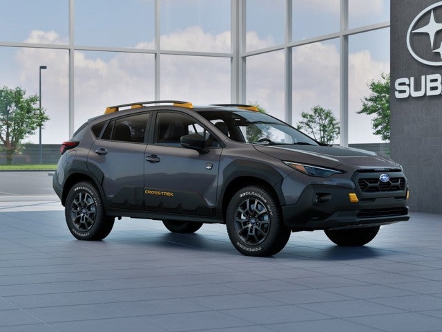 2026 Subaru CROSSTREK Wilderness in Magnetite Gray Pearl — front three-quarter view
