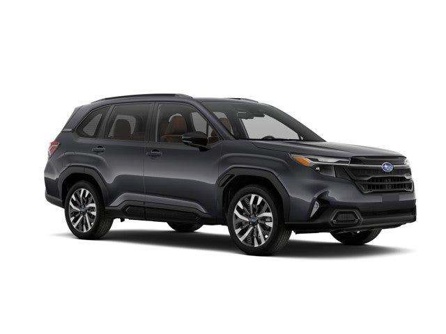 2026 Subaru FORESTER Touring in Magnetite Gray Metallic — front three-quarter view
