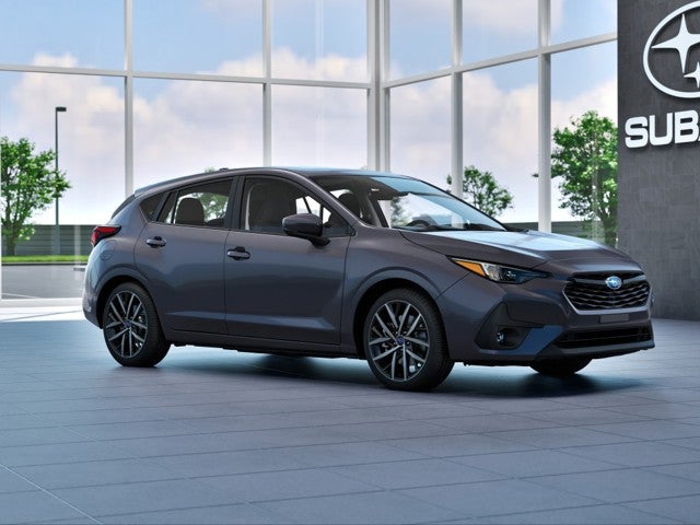2026 Subaru IMPREZA Sport in Magnetite Gray Metallic — front three-quarter view