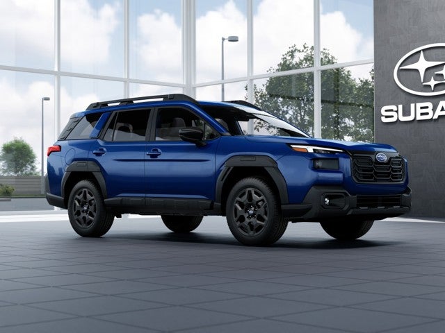 2026 Subaru OUTBACK Limited in Sapphire Blue Pearl — front three-quarter view