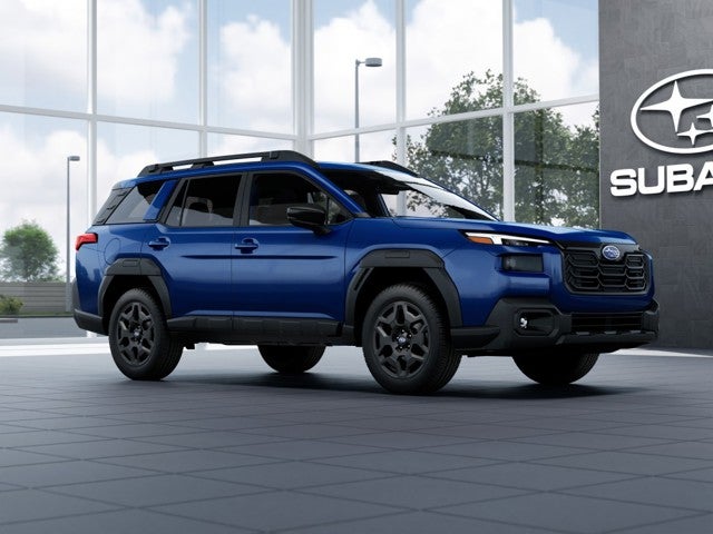 2026 Subaru OUTBACK Limited in Sapphire Blue Pearl — front three-quarter view