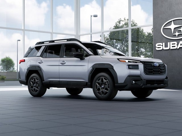 2026 Subaru OUTBACK Limited in Ice Silver Metallic — front three-quarter view
