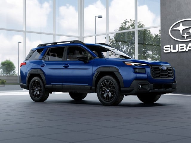 2026 Subaru OUTBACK Limited XT in Sapphire Blue Pearl — front three-quarter view