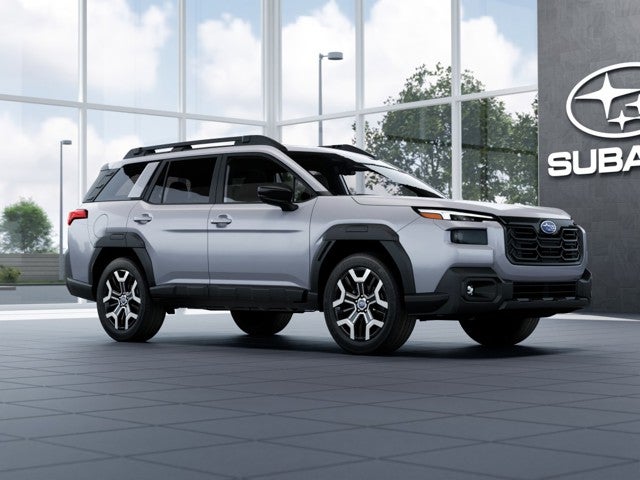 2026 Subaru OUTBACK Touring XT in Ice Silver Metallic — front three-quarter view