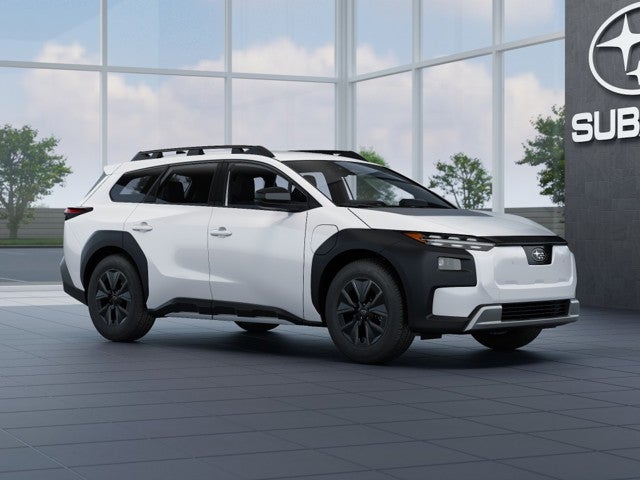 2026 Subaru TRAILSEEKER Premium in Crystal White Pearl — front three-quarter view